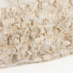 Mama Luma-Girls Elegant Ivory & Gold Dress | Childrensalon Outlet