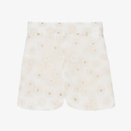Mama Luma-Girls Elegant Ivory & Gold Skirt | Childrensalon Outlet