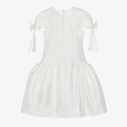 Mama Luma-فستان ساتان عاجي أنيق للبنات | Childrensalon Outlet