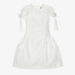 Mama Luma-فستان ساتان عاجي أنيق للبنات | Childrensalon Outlet