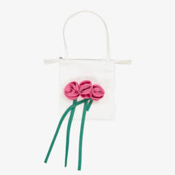 Mama Luma-Girls Elegant Satin Floral Purse | Childrensalon Outlet
