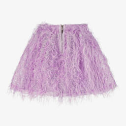 Mama Luma-Girls Feathered Lilac Skirt | Childrensalon Outlet