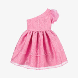 Mama Luma-Girls Floral Pink Organza Gown | Childrensalon Outlet