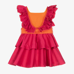 Mama Luma-Платье цвета фуксии с рюшами | Childrensalon Outlet
