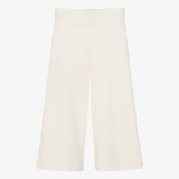 Mama Luma-Girls Ivory Flared Trousers | Childrensalon Outlet