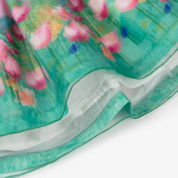 Mama Luma-فستان عاجي وأخضر مزهر للبنات | Childrensalon Outlet