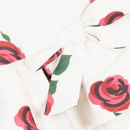 Mama Luma-فستان تافتا لون عاجي وزهري | Childrensalon Outlet