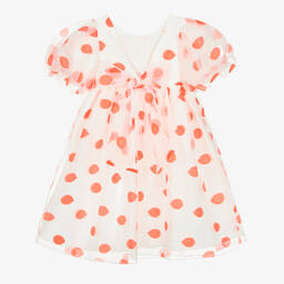 Mama Luma-Girls Ivory Polka Dot Dress | Childrensalon Outlet