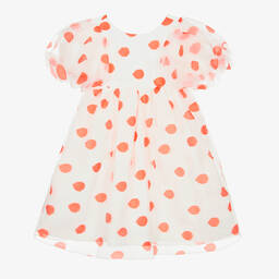 Mama Luma-Girls Ivory Polka Dot Dress | Childrensalon Outlet