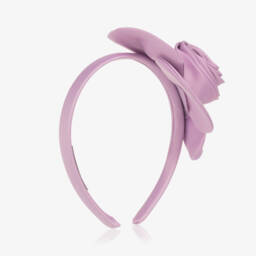 Mama Luma-Girls Lilac Floral Headband | Childrensalon Outlet