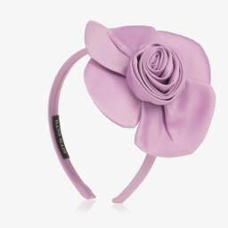 Mama Luma-Girls Lilac Floral Headband | Childrensalon Outlet