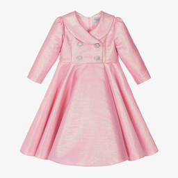 Mama Luma-فستان معطف لون زهري متاليك | Childrensalon Outlet