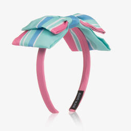 ماما لوما-طوق للشعر ساتان مقلم بألوان متعددة للبنات | Childrensalon Outlet