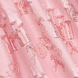 Mama Luma-Розовое жаккардовое платье с замками | Childrensalon Outlet