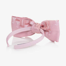 Mama Luma-Girls Pink Castle Jacquard Hairband | Childrensalon Outlet