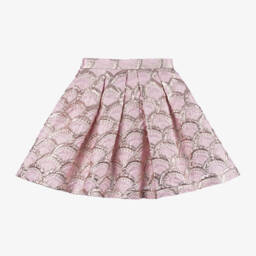 Mama Luma-Girls Pink Metallic Bow Skirt | Childrensalon Outlet