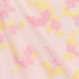 Mama Luma-Girls Pink Organza Floral Dress | Childrensalon Outlet