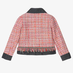 Mama Luma-Girls Pink Tweed Blazer | Childrensalon Outlet
