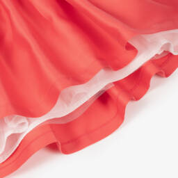 Mama Luma-Girls Radiant Coral Satin Gown | Childrensalon Outlet