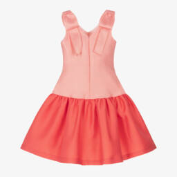 Mama Luma-Girls Radiant Coral Satin Gown | Childrensalon Outlet