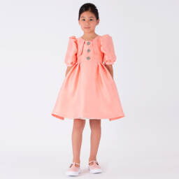 Mama Luma-Girls Radiant Satin Celebration Dress | Childrensalon Outlet
