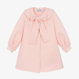 Mama Luma-Girls Rosy Bow Neoprene Coat | Childrensalon Outlet