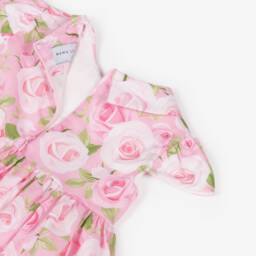 Mama Luma-فستان قطني وردي للبنات | Childrensalon Outlet