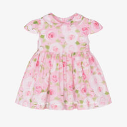 Mama Luma-فستان قطني وردي للبنات | Childrensalon Outlet