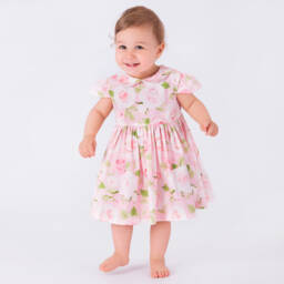 Mama Luma-فستان قطني وردي للبنات | Childrensalon Outlet