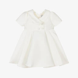 Mama Luma-فستان عاجي من الساتان للبنات | Childrensalon Outlet