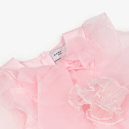 Mama Luma-Girls Sheer Pink Ruffle Delight | Childrensalon Outlet