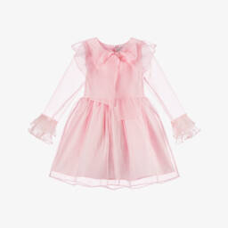 Mama Luma-Girls Sheer Pink Ruffle Delight | Childrensalon Outlet