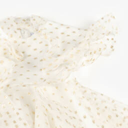 Mama Luma-Girls Shimmering Ivory Tulle Gown | Childrensalon Outlet