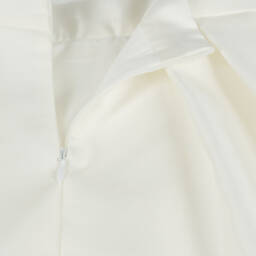 Mama Luma-Girls Silky Ivory Pleated Skirt | Childrensalon Outlet