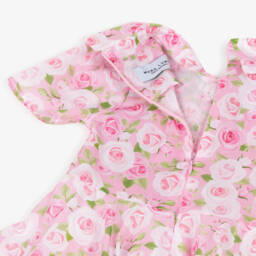 Mama Luma-فستان وردي ناعم للبنات مع فيونكة وردية | Childrensalon Outlet