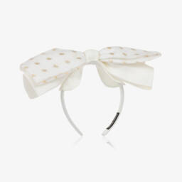 Mama Luma-عصابة رأس عاجية براقة للبنات | Childrensalon Outlet