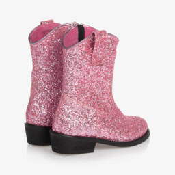 Mama Luma-Блестящие розовые сапоги в западном стиле для девочек | Childrensalon Outlet