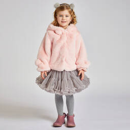 مانويلا دي خوان-بوت جلد لون زهري مزين بأجنحة | Childrensalon Outlet