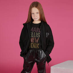 Marc Ellis-بنطلون جلد صناعي لون أسود للبنات | Childrensalon Outlet