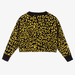 مارك إليس-كنزة مزيج فيسكوز محبوك لون أسود وأصفر للبنات | Childrensalon Outlet