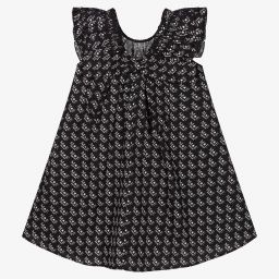 Marc Ellis-فستان قطن بوبلين لون أسود | Childrensalon Outlet