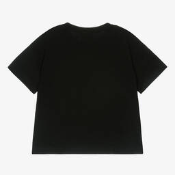 Marc Ellis-Черная футболка с золотистыми цепочками | Childrensalon Outlet