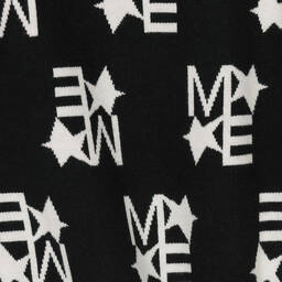 Marc Ellis-Girls Black Knitted Logo Dress | Childrensalon Outlet