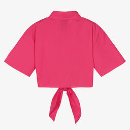 مارك إليس-قميص قطن بوبلين لون زهري فيوشيا للبنات | Childrensalon Outlet