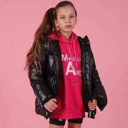 مارك إليس-توب هودي قطن لون زهري للبنات | Childrensalon Outlet