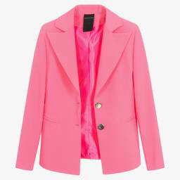 Marc Ellis-جاكيت بلايزر كريب لون زهري للبنات | Childrensalon Outlet