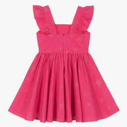 Marc Ellis-فستان قطن بوبلين لون زهري | Childrensalon Outlet