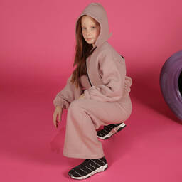 Marc Ellis-بنطلون قطن جيرسي بأرجل واسعة لون زهري للبنات | Childrensalon Outlet