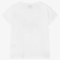 Marc Ellis-تيشيرت قطن جيرسي لون أبيض للبنات | Childrensalon Outlet