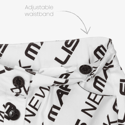 Marc Ellis-Белая юбка из хлопкового твила для девочек | Childrensalon Outlet